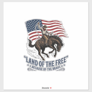 Sticker Chemise occidentale pays des cow-boys patriotes de