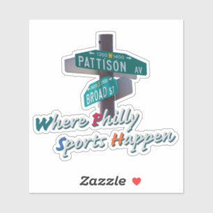 Sticker Chemise Philly Sports Happen Broad et Pattison