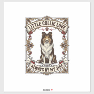 Sticker Chemise pour amateur de chien Collie avec citation