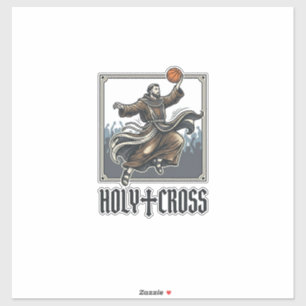 Sticker Chemise religieuse vintage de basket-ball Holy Cro