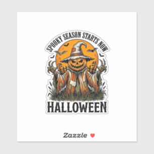 Sticker Chemise sorcière citrouille épouvantail Halloween 