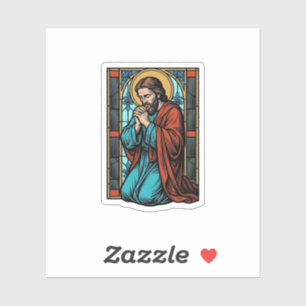 Sticker Chemise vectorielle de figure religieuse priant vi