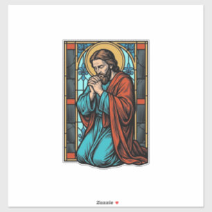 Sticker Chemise vectorielle de figure religieuse priant vi
