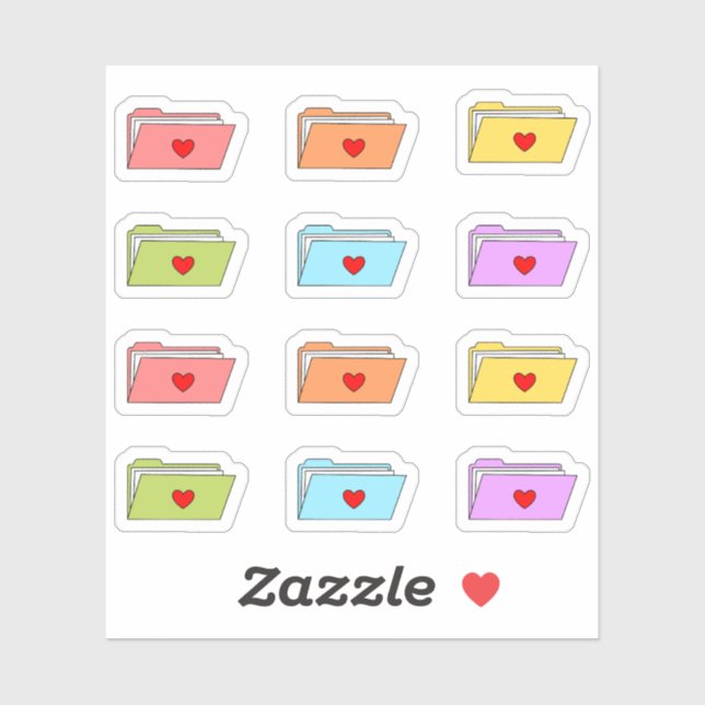 Sticker Chemises de classement Organisation de fichiers de (Feuille)