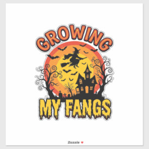 Sticker Chemises de vampire Halloween vintage Croissance d
