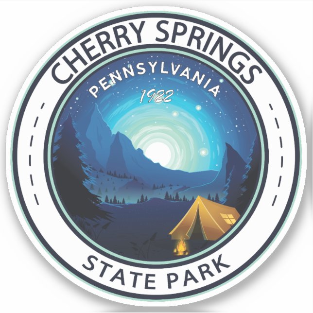 Sticker Cherry Springs State Park Pennsylvania Badge (Devant)