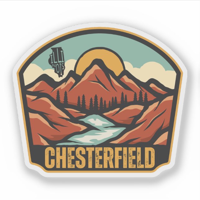 Sticker Chesterfield, Illinois  (Devant)