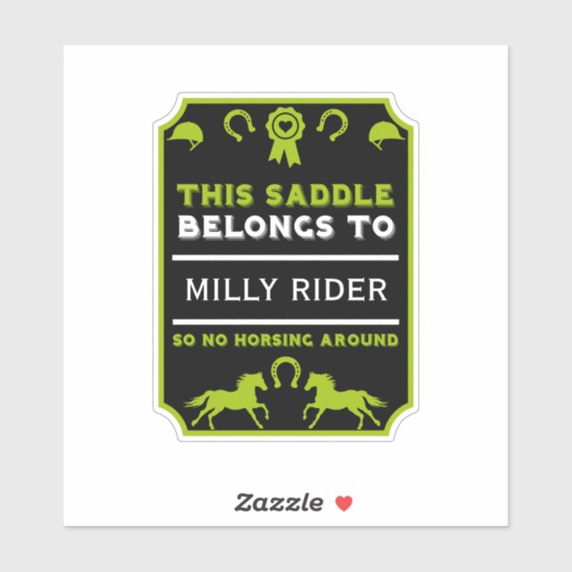 Sticker Cheval cheval Selle (Feuille)