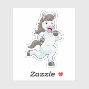 Sticker Cheval comme coureur à la course