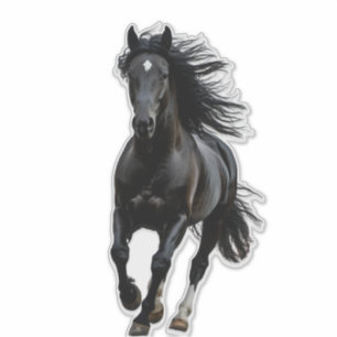 Sticker Cheval noir
