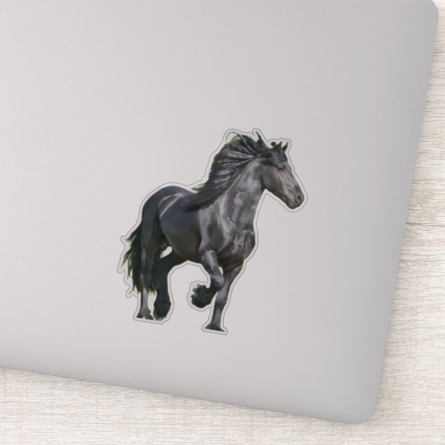 Sticker Cheval noir (Détail)