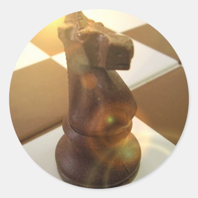 Sticker Chevalier d'échecs (Devant)