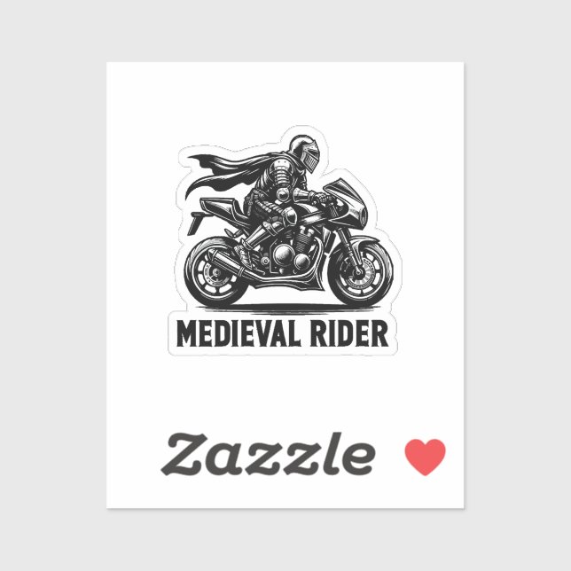 Sticker chevalier médiéval (Feuille)