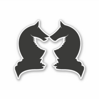 Sticker Chevaliers d'échecs et aigle