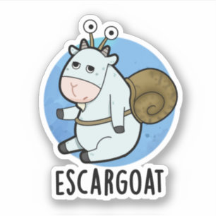 Sticker Chèvre d'Escar Amusant tourte d'escargot française