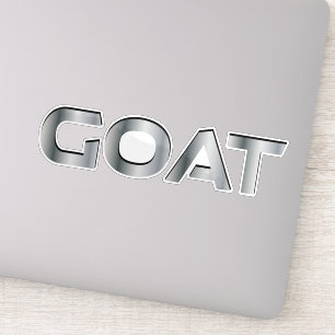 Sticker Chèvre le plus grand de tous temps effet métalliqu