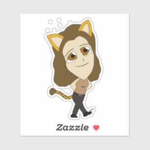 Sticker chibi catgirl