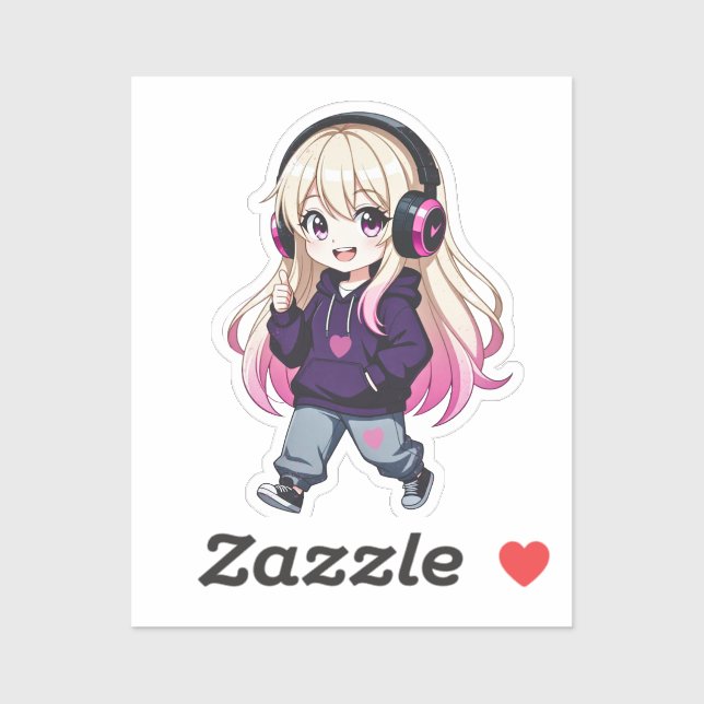 Sticker Chibi Funny (Feuille)