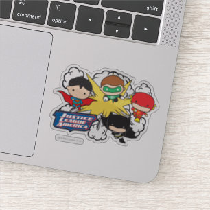 Sticker Chibi Justice League of America Explosion