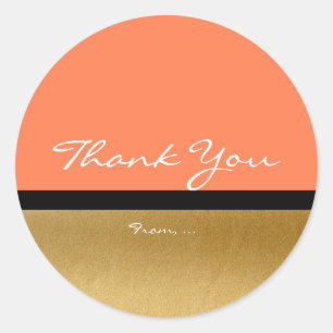 Sticker chic glam moderne Coral & Or