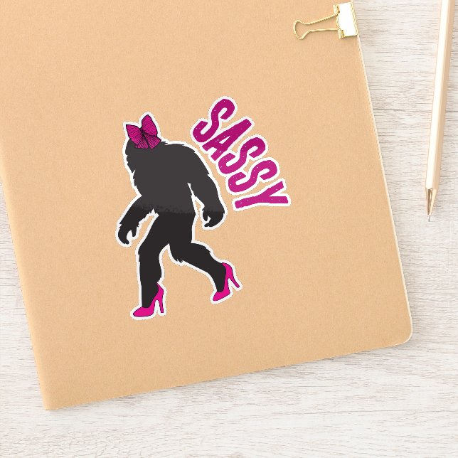 Sticker Chic Sassy Sasquatch (Big Foot) (Carnet)