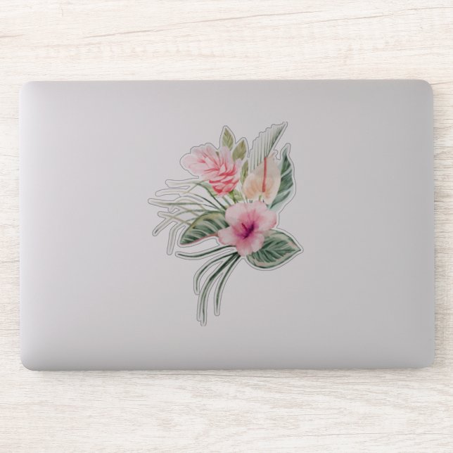 Sticker Chic Tropical Flowers (Ordinateur)