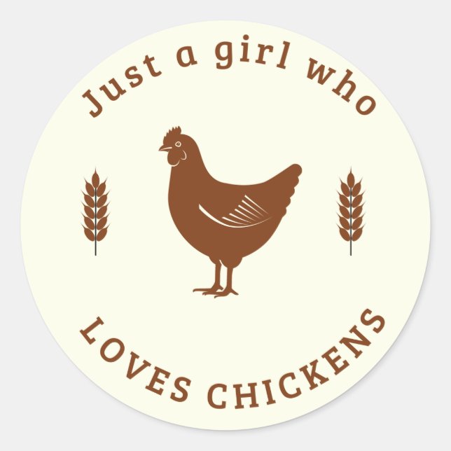 sticker Chicken Love (Devant)