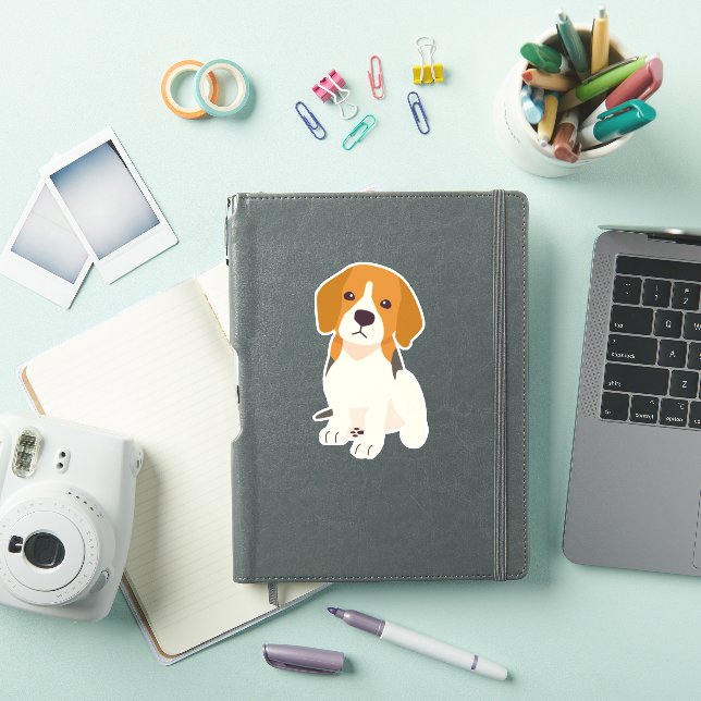 Sticker Chien Beagle mignon (Couverture iPad)