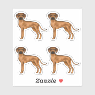 Sticker Chien Brown African Lionhound Rhodesian Ridgeback