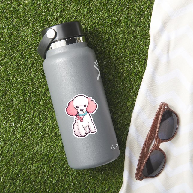 Sticker Chien Caniche Super Mignon   (HydroFlask Insitu)