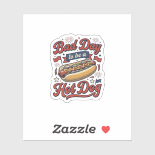 Sticker Chien Chaud Drôle Vintage Design de T-Shirt de Nou