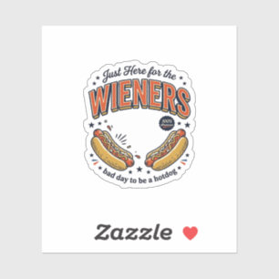 Sticker Chien Chaud Drôle Wiener Vintage Design De T-Shirt