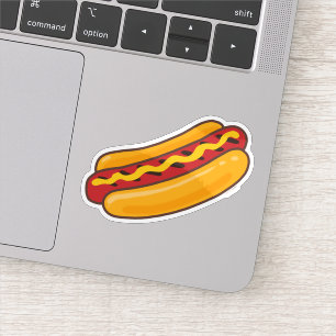 Sticker Chien Chaud Grillé
