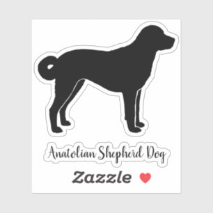 Sticker Chien de Berger Anatolien Silhouette Cool Canine