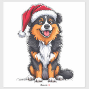 Sticker Chien de Noël Adorable