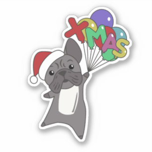 Sticker Chien de Noël Chien de Noël Chaussure Animaux d'hi