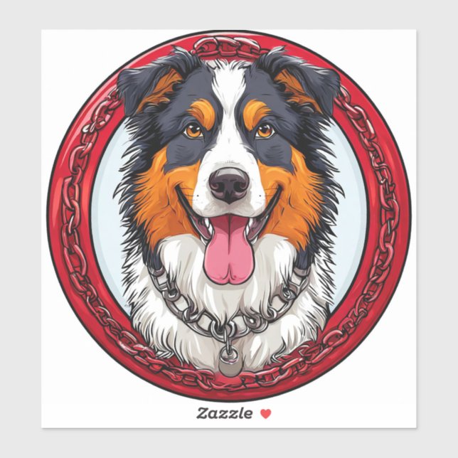 Sticker Chien de race Cool (Feuille)