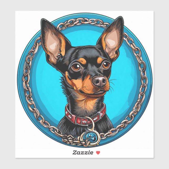 Sticker Chien de race Cool (Feuille)