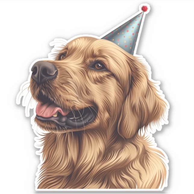 Sticker Chien d'or de l'épreuve d'anniversaire (Devant)