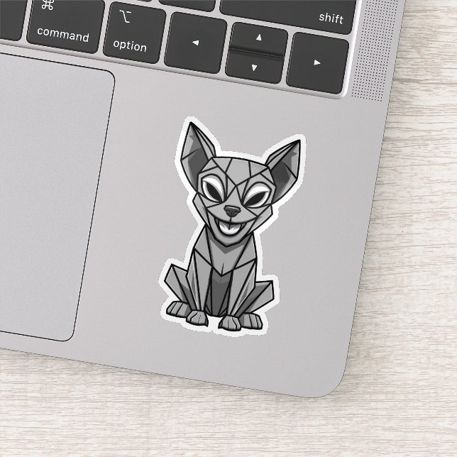 Sticker Chien géométrique (Détail)