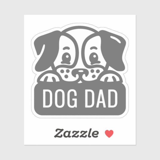 Sticker Chien papa (Feuille)