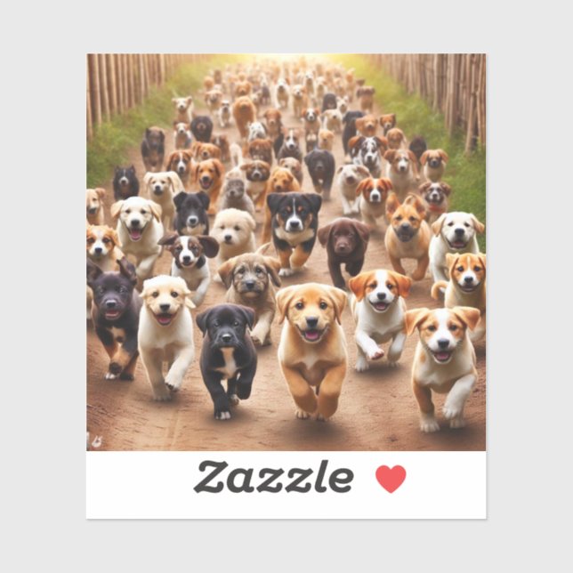 Sticker Chiens (Feuille)