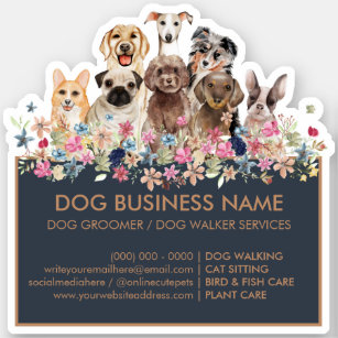 Sticker Chiens Carlin Greyhound Corgi Aussie Frenchie Pood