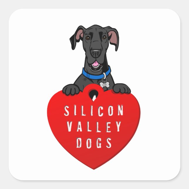 Sticker Chiens de Silicon Valley (Devant)