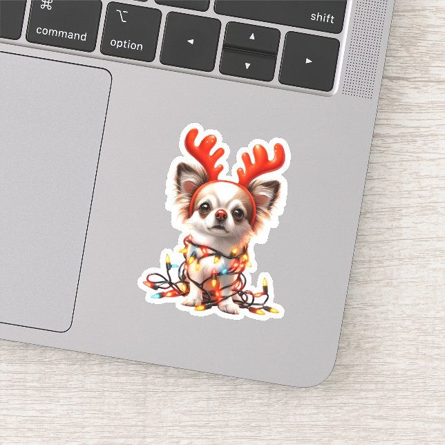 Sticker Chihuaha Reindeer (Détail)