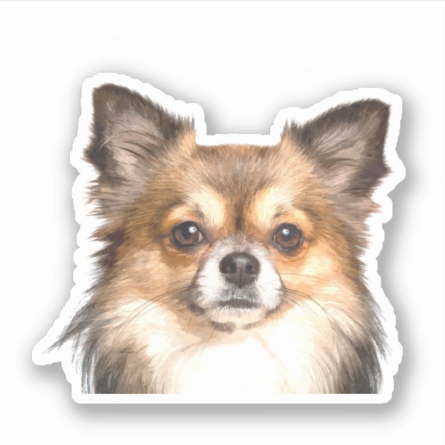 Sticker Chihuahua Portrait (Devant)