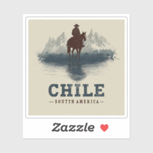 Sticker Chili Vintage voyage   La montagne des Andes