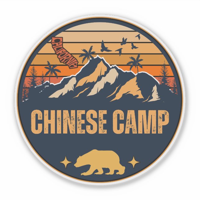 Sticker Chinese Camp, Californie (Devant)