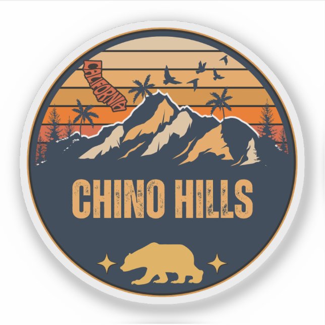 Sticker Chino Hills, Californie (Devant)