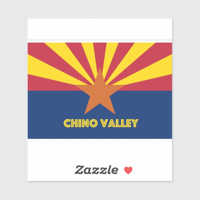 Sticker Chino Valley AZ (Feuille)